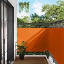 Berkfield Balcony Screen Orange 110 x 500 cm Oxford Fabric