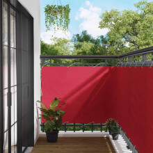 Berkfield Balcony Screen Burgundy 120 x 1000 cm PU coated oxford alu
