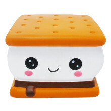 Cute Smore Slow Rising Scented Squishy Toy for Stress Relief, Soft and Durable Design for Adults and Kids