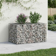 Berkfield Gabion Raised Bed Silver