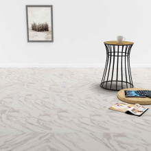 Berkfield Flooring Planks 5.11 m 55 pcs PVC White Marble