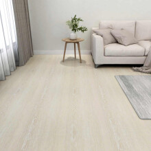 Berkfield Flooring Planks 5.11 m 55 pcs PVC White and Beige