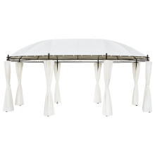 Berkfield Gazebo Cream White 530x350x265 cm