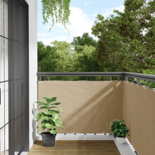 Berkfield Balcony Screen Oxford Fabric 90x600 cm Beige