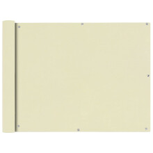 Berkfield Balcony Screen Oxford Fabric 90x600 cm Cream