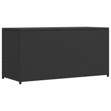 Berkfield Garden Storage Box Black 120x50x60 cm Poly Rattan