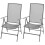 Berkfield Stackable Garden Chairs 2 pcs Steel Grey 1