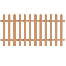 Berkfield Picket Fence WPC 200x100 cm