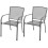 Berkfield Stackable Garden Chairs 2 pcs Steel Grey 1