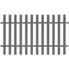 Berkfield Picket Fence WPC 200x120 cm