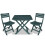 Berkfield 3 Piece Folding Bistro Set Plastic Green 1
