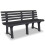 Berkfield Garden Bench 145.5 cm Plastic Anthracite 1