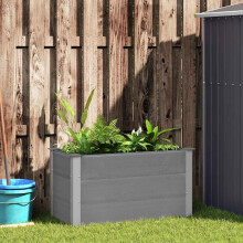 Berkfield Garden Raised Bed WPC 100x50x54 cm Grey