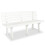 Berkfield Garden Bench 145.5 cm Plastic White 1