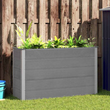 Berkfield Garden Raised Bed WPC 150x50x91 cm Grey
