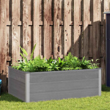 Berkfield Garden Raised Bed WPC 150x100x54 cm Grey