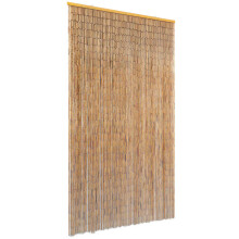 Berkfield Insect Door Curtain Bamboo 100x200 cm