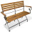 Berkfield Folding Garden Bench 112 cm Solid Acacia Wood 1