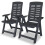 Berkfield Reclining Garden Chairs 2 pcs Plastic Anthracite 1