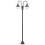 Berkfield Garden Post Light E27 220 cm Aluminium 2-Lantern Bronze 1