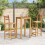 Berkfield Bar Chairs 2 pcs Solid Acacia Wood 1