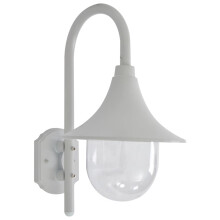 Berkfield Garden Wall Lamp E27 42 cm Aluminium White