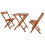 Berkfield 3 Piece Folding Bistro Set Solid Acacia Wood 1