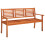 Berkfield 3-Seater Garden Bench 150 cm Solid Eucalyptus Wood 1