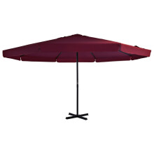 Berkfield Garden Parasol with Aluminium Pole 500 cm Bordeaux Red