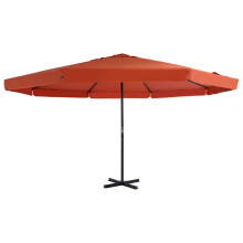 Berkfield Garden Parasol with Aluminium Pole 500 cm Terracotta