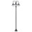 Berkfield Garden Post Light E27 220 cm Aluminium 3-Lantern Bronze 1