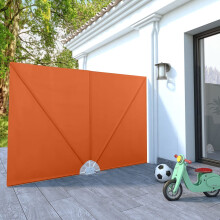 Berkfield Collapsible Terrace Side Awning Terracotta 240x160 cm