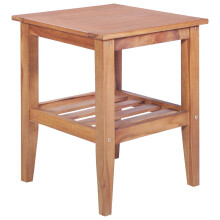 Berkfield Coffee Table 40x40x50 cm Square Solid Teak