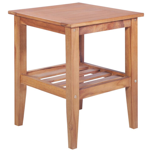 Berkfield Coffee Table 40x40x50 cm Square Solid Teak