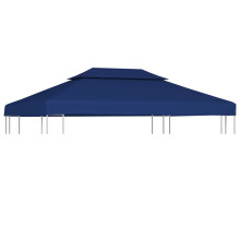 Berkfield 2-Tier Gazebo Top Cover 310 g/m 4x3 m Blue