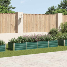 Berkfield Garden Raised Bed Galvanised Steel 320x80x45 cm Green