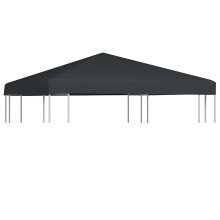 Berkfield Gazebo Top Cover 310 g/m 3x3 m Grey
