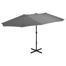 Berkfield Garden Parasol with Aluminium Pole 460x270 cm Anthracite