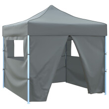 Berkfield Foldable Party Tent Pop-Up with 4 Sidewalls 3x3 m Anthracite
