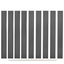 Berkfield Replacement Fence Boards 9 pcs WPC 170 cm Grey