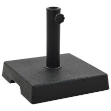 Berkfield Parasol Base Square Polyresin 8 kg Black