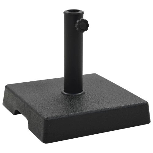 Berkfield Parasol Base Square Polyresin 8 kg Black