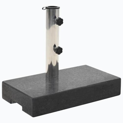 Berkfield Parasol Base Granite 25 kg Rectangular Black
