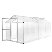 Berkfield Greenhouse Aluminium 421x190x195 cm 15.6 m