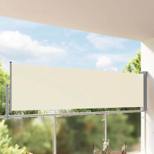 Berkfield Patio Retractable Side Awning 100 x 300 cm Cream