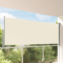 Berkfield Patio Retractable Side Awning 140 x 300 cm Cream