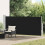 Berkfield Retractable Side Awning 140 x 300 cm Black 1