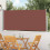 Berkfield Retractable Side Awning 120 x 300 cm Brown 1