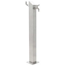 Berkfield Garden Water Column Stainless Steel Square 95 cm