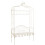 Berkfield Garden Bench 122 cm Iron Antique White 1